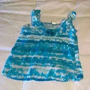 Girl Blue Sleeveless Top size 10/12